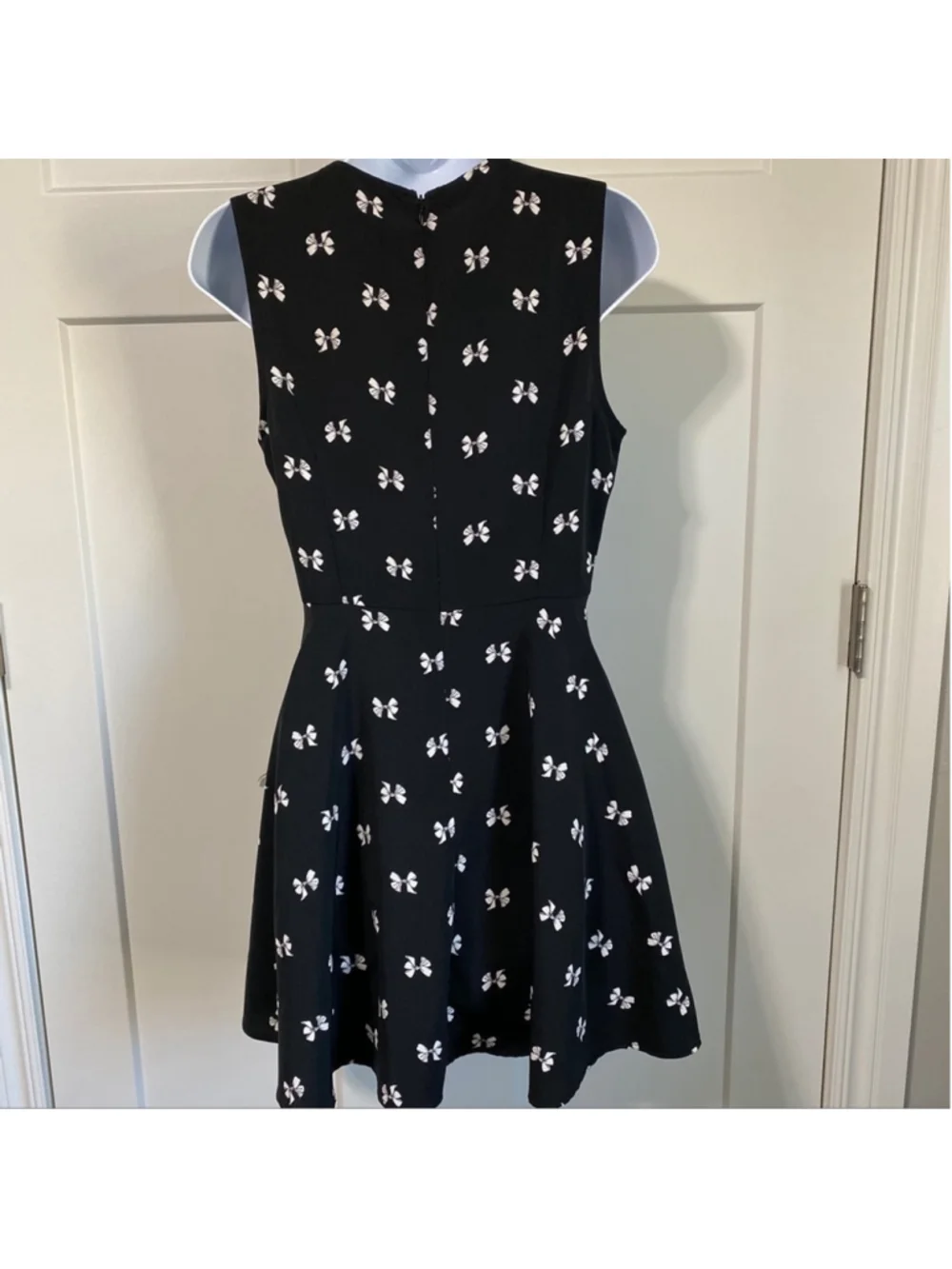 Forever 21 black dress bows sheer top size small